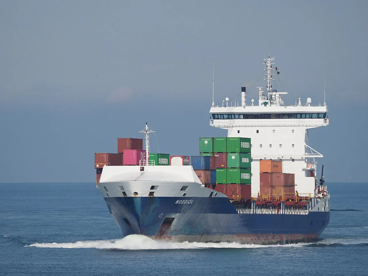 Nordica approaching the Port of Rotterdam